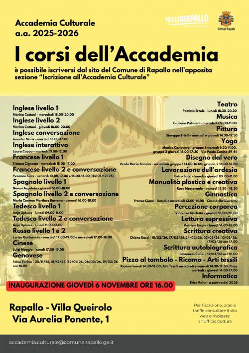 img title Iscrizioni aperte per l\'Accademia Culturale